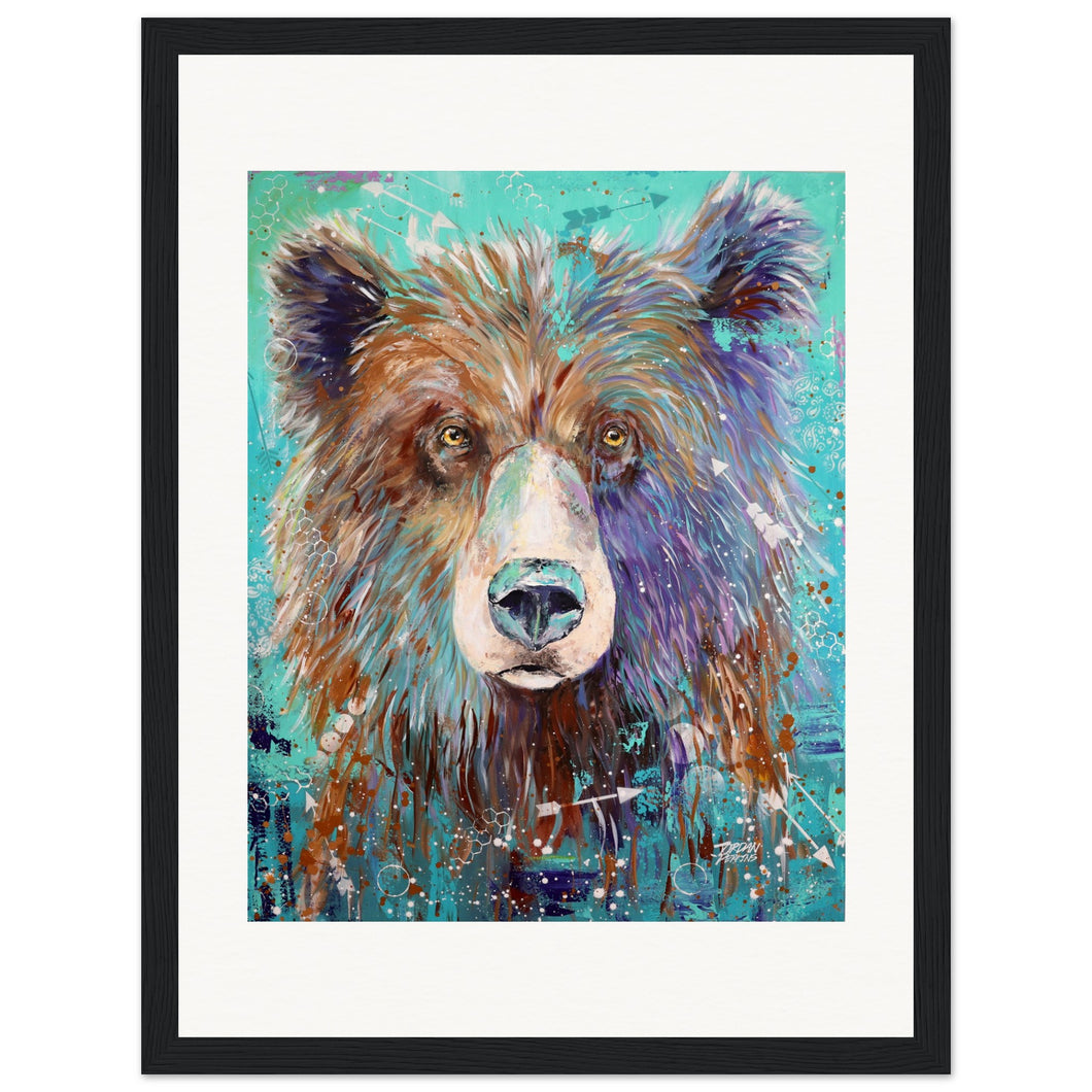 Bluebeary Wooden Framed Print