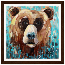 Load image into Gallery viewer, Bear 2/3  Wooden Framed Print
