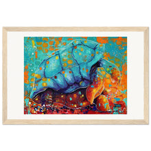 Load image into Gallery viewer, Slow Poke  Print  Wooden Framed
