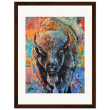 Load image into Gallery viewer, Buffalo  Wooden Framed Print
