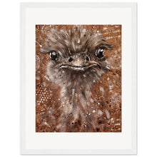 Load image into Gallery viewer, Emu King  Wooden Framed Print
