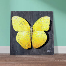 Load image into Gallery viewer, Yellow Butterfly Canvas Print
