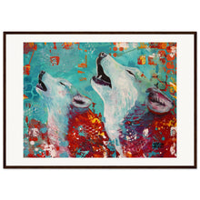 Load image into Gallery viewer, Can You Hear Me Now Wooden Framed Print
