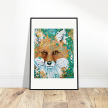 Load image into Gallery viewer, Fox Print Wooden Framed
