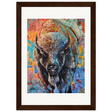 Load image into Gallery viewer, Buffalo  Wooden Framed Print
