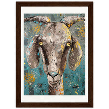 Load image into Gallery viewer, Pretty Cool For A Goat Wooden Framed Print
