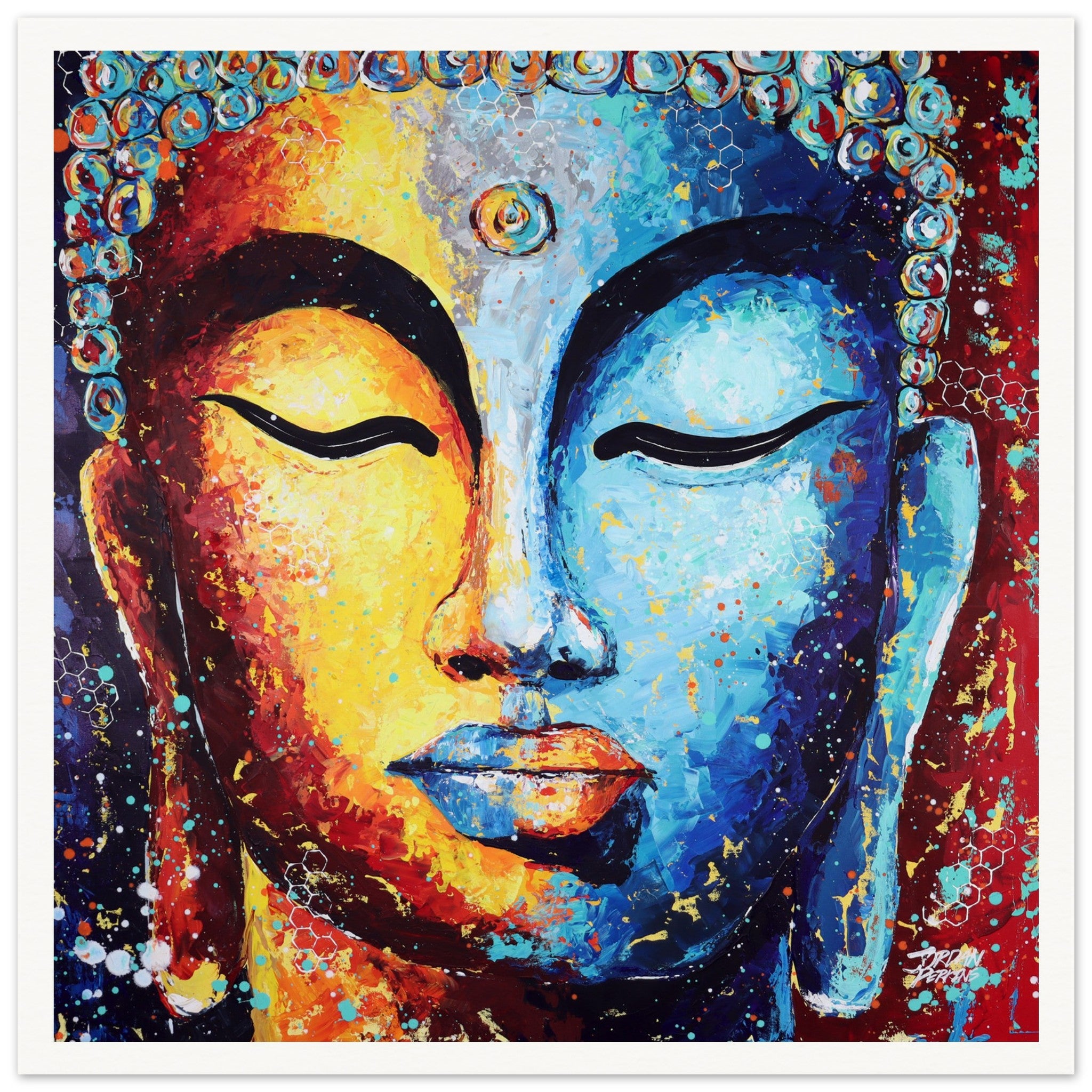 Buddhaful Museum-Quality Matte Paper Print – Jordan Perkins Art