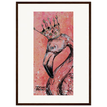 Load image into Gallery viewer, Flamingo King  Wooden Framed Print
