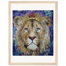 Load image into Gallery viewer, Princess of the Pride Prin  Wooden Framed
