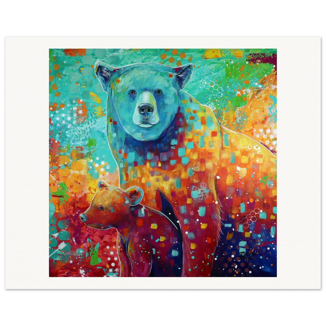 Mama And Baby Bear Museum-Quality Matte Paper