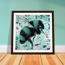 Load image into Gallery viewer, If you were a Bee you would see like me Print Wooden Framed
