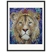 Load image into Gallery viewer, Princess of the Pride Prin  Wooden Framed
