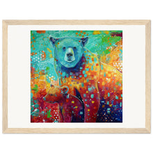 Load image into Gallery viewer, Mama And Baby Bear Print Wooden Framed
