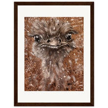 Load image into Gallery viewer, Emu King  Wooden Framed Print
