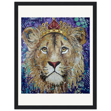 Load image into Gallery viewer, Princess of the Pride Prin  Wooden Framed
