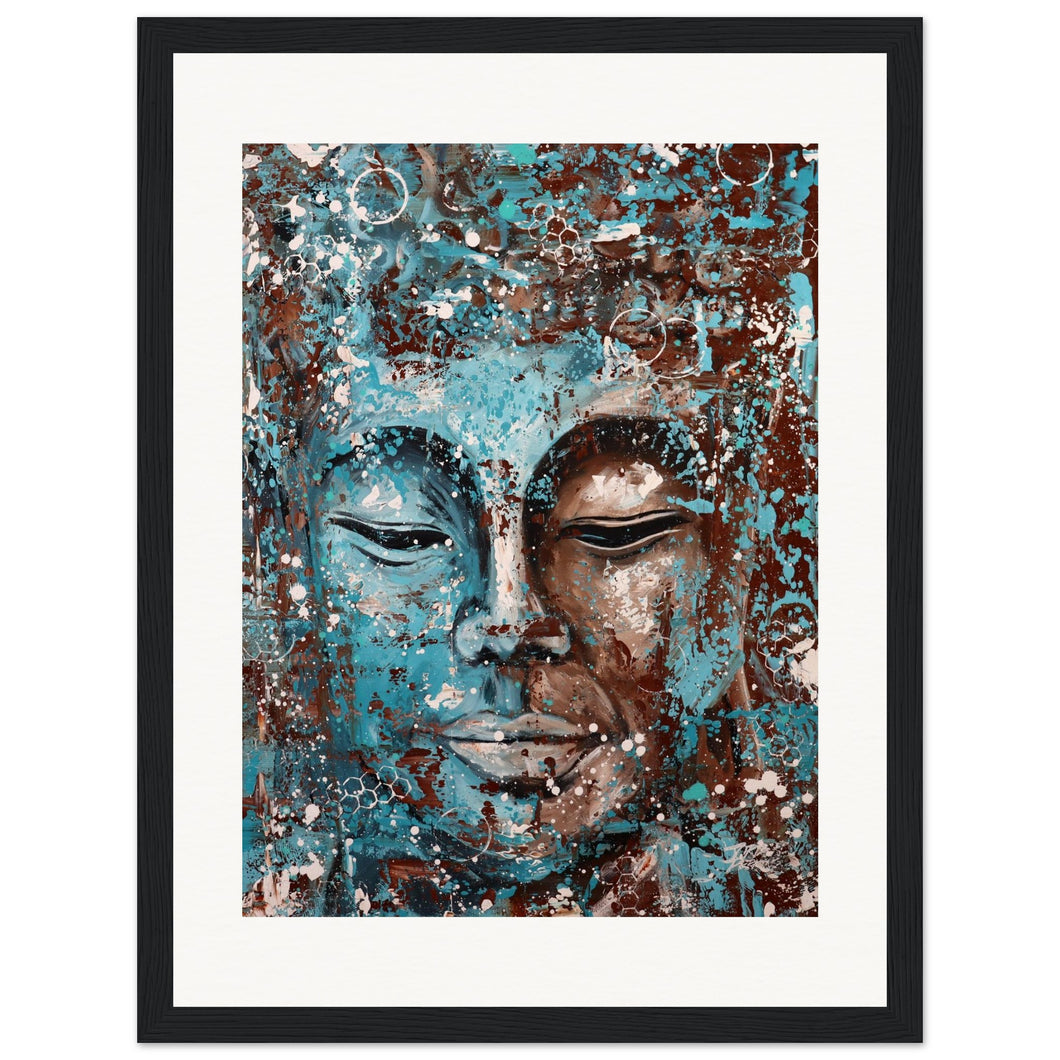 Buddha Bing Wooden Framed Print