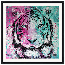 Load image into Gallery viewer, Pink Tiger Wooden Framed Print
