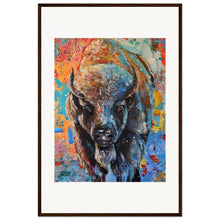 Load image into Gallery viewer, Buffalo  Wooden Framed Print
