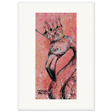 Load image into Gallery viewer, Flamingo King  Wooden Framed Print
