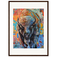 Load image into Gallery viewer, Buffalo  Wooden Framed Print
