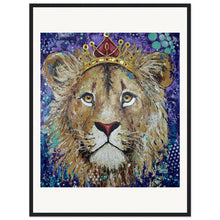 Load image into Gallery viewer, Princess of the Pride Prin  Wooden Framed
