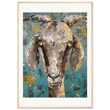 Load image into Gallery viewer, Pretty Cool For A Goat Wooden Framed Print
