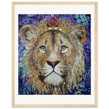 Load image into Gallery viewer, Princess of the Pride Prin  Wooden Framed
