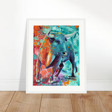 Load image into Gallery viewer, No Bull Print Wooden Framed
