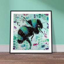 Load image into Gallery viewer, If you were a Bee you would see like me Print Wooden Framed
