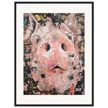 Load image into Gallery viewer, Piggy Smalls Print Wooden Framed
