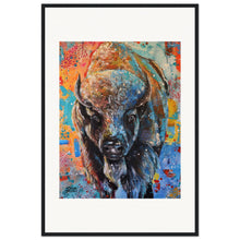 Load image into Gallery viewer, Buffalo  Wooden Framed Print
