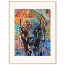 Load image into Gallery viewer, Buffalo  Wooden Framed Print
