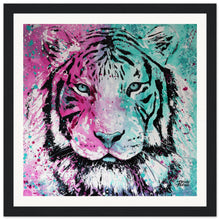 Load image into Gallery viewer, Pink Tiger Wooden Framed Print
