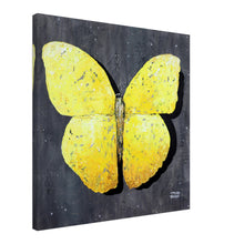 Load image into Gallery viewer, Yellow Butterfly Canvas Print
