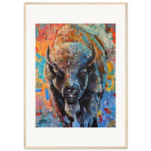 Load image into Gallery viewer, Buffalo  Wooden Framed Print
