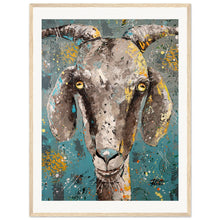 Load image into Gallery viewer, Pretty Cool For A Goat Wooden Framed Print
