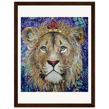 Load image into Gallery viewer, Princess of the Pride Prin  Wooden Framed
