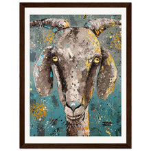 Load image into Gallery viewer, Pretty Cool For A Goat Wooden Framed Print
