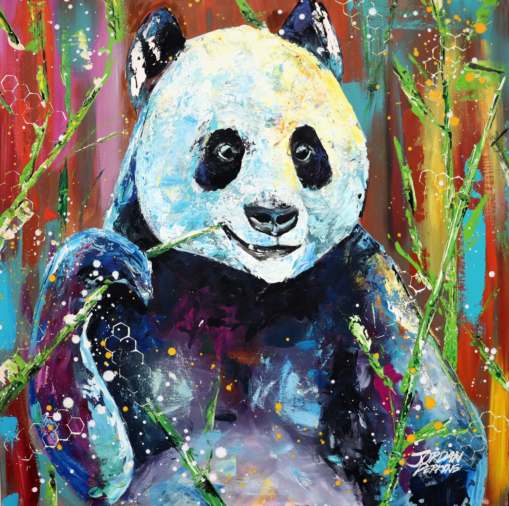 Panda Original Painting Jordan Perkins Art