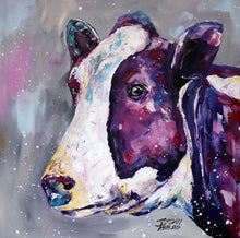 Load image into Gallery viewer, Purple Cow Canvas Print
