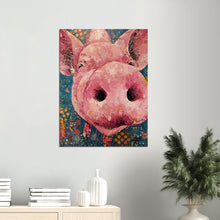 Load image into Gallery viewer, Pink Pig Explosion Canvas Print
