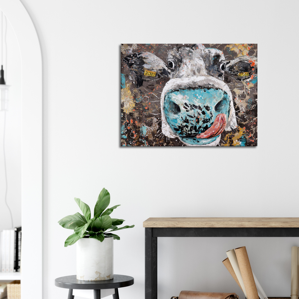 Blue Nose Cow Canvas Print