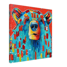 Load image into Gallery viewer, Blue Bear Canvas Print
