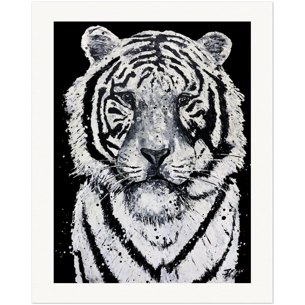 White Tiger Museum-Quality Matte Paper