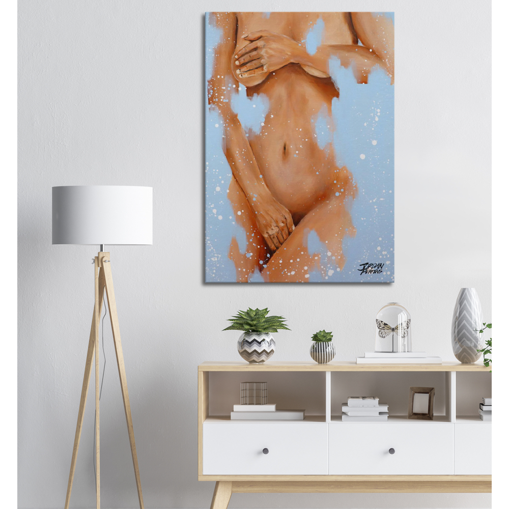 Disappearing Lady Canvas Print