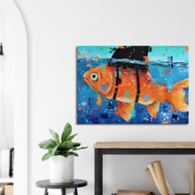 Load image into Gallery viewer, I wanna be a shark Canvas Print
