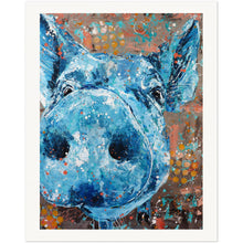 Load image into Gallery viewer, Blue Pig Museum-Quality Matte Paper
