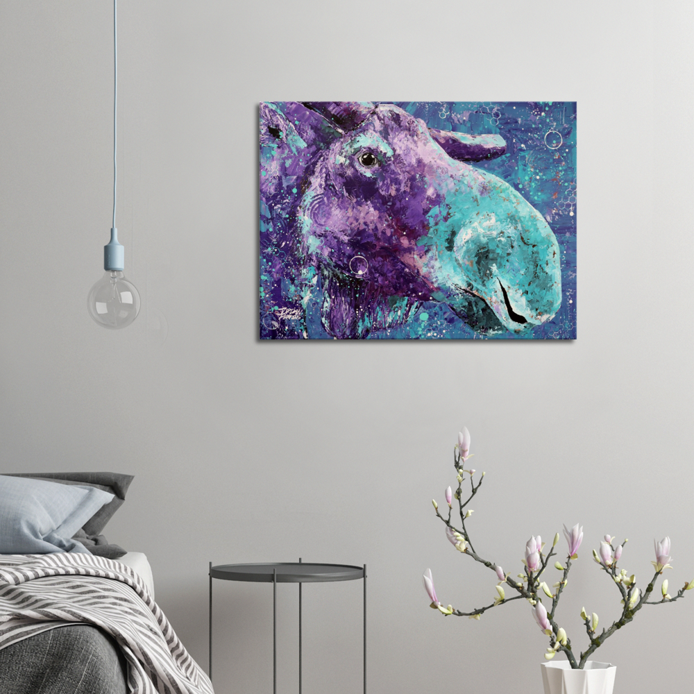 Moostly Purple Canvas Print