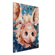 Load image into Gallery viewer, Penn the Pig Canvas Print
