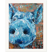 Load image into Gallery viewer, Blue Pig Museum-Quality Matte Paper
